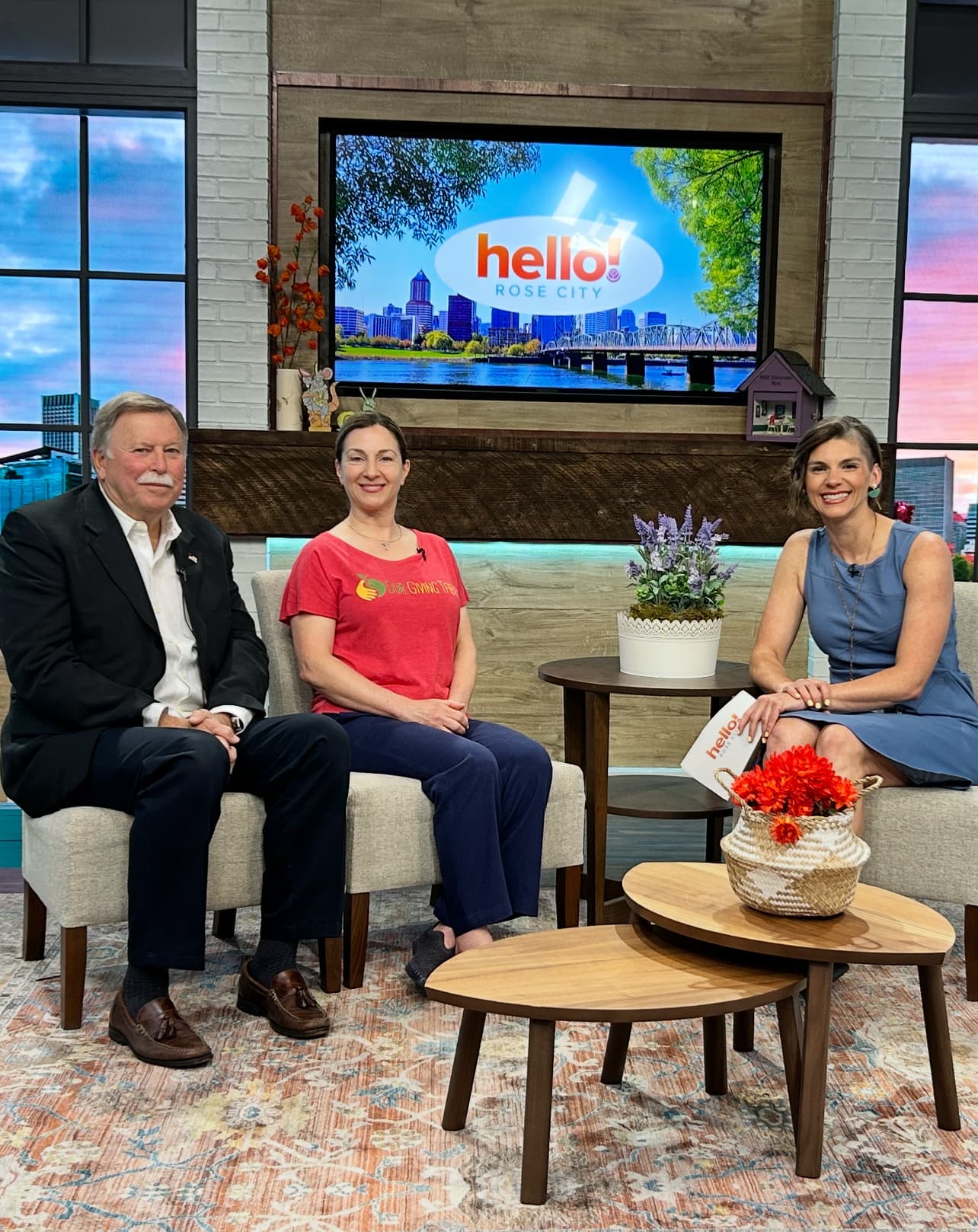 Our Giving Table's founder on the Hello! Rose City TV segment